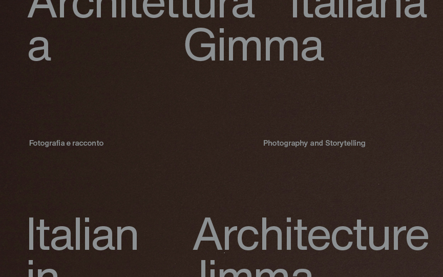 Architettura italiana a Gimma. Fotografia e racconto